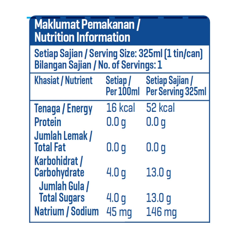 100PLUS Reduced Sugar 325ML X 24