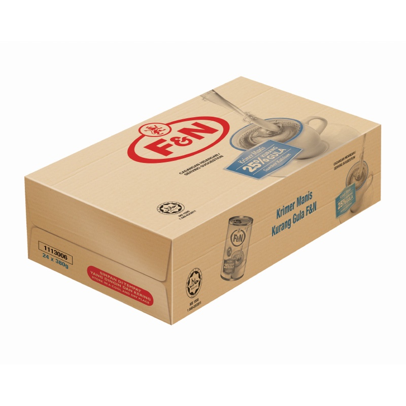 F&N 25% Reduced Sugar Sweetened Creamer 380G X 24