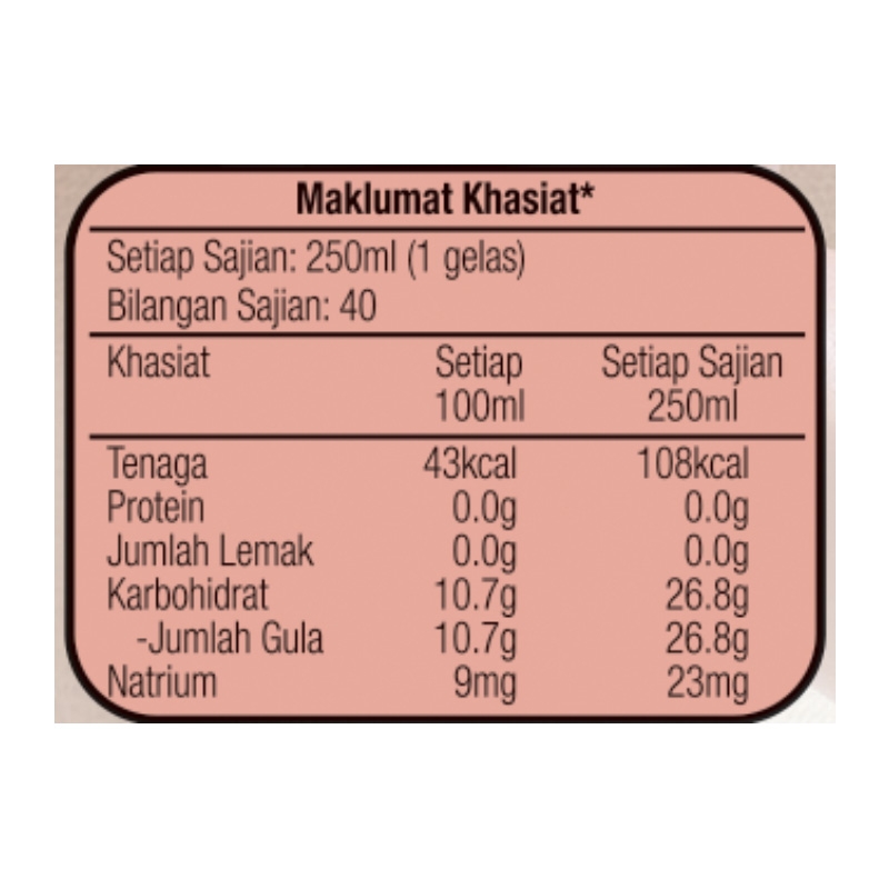 F&N Rut B Cordial 2L X 6