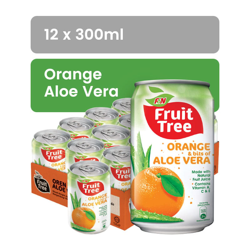 FRUIT TREE Orange Aloe Vera 300ML X 12