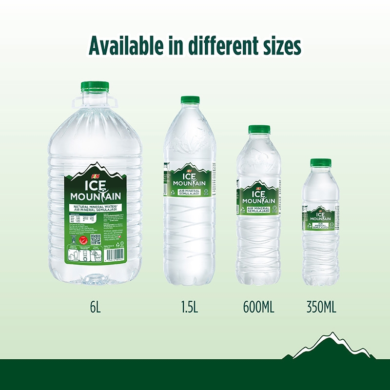 ICE MOUNTAIN Mineral Water 6L X 2