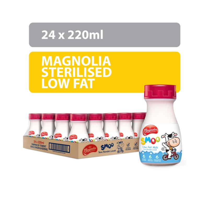 MAGNOLIA Sterilised Plain Milk 220ML x 24