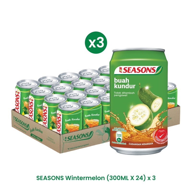SEASONS Wintermelon (300ML x 24) x 3 Carton
