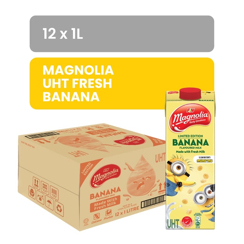 MAGNOLIA UHT FRESH BANANA 1LX12