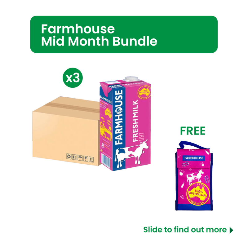 Farmhouse Mid Month Bundle-Farmhouse UHT Fresh Milk (12 x 1L) x 3