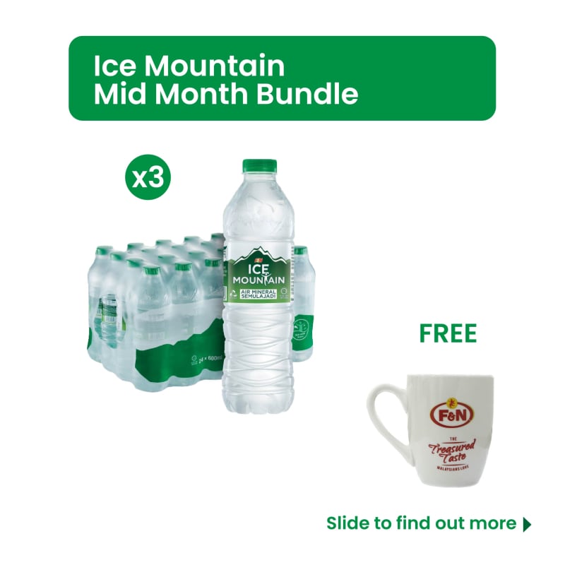 Ice Mountain Mid Month Bundle-ICE MOUNTAIN Mineral Water (24 x 600ml) x 3