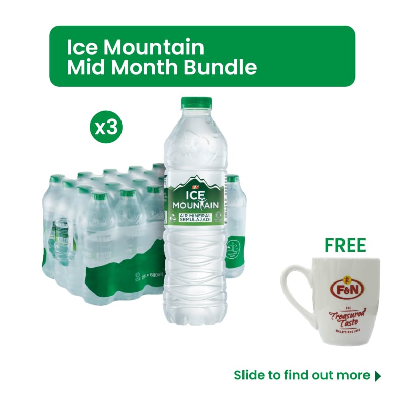 Ice Mountain Mid Month Bundle-ICE MOUNTAIN Mineral Water (24 x 600ml) x 3