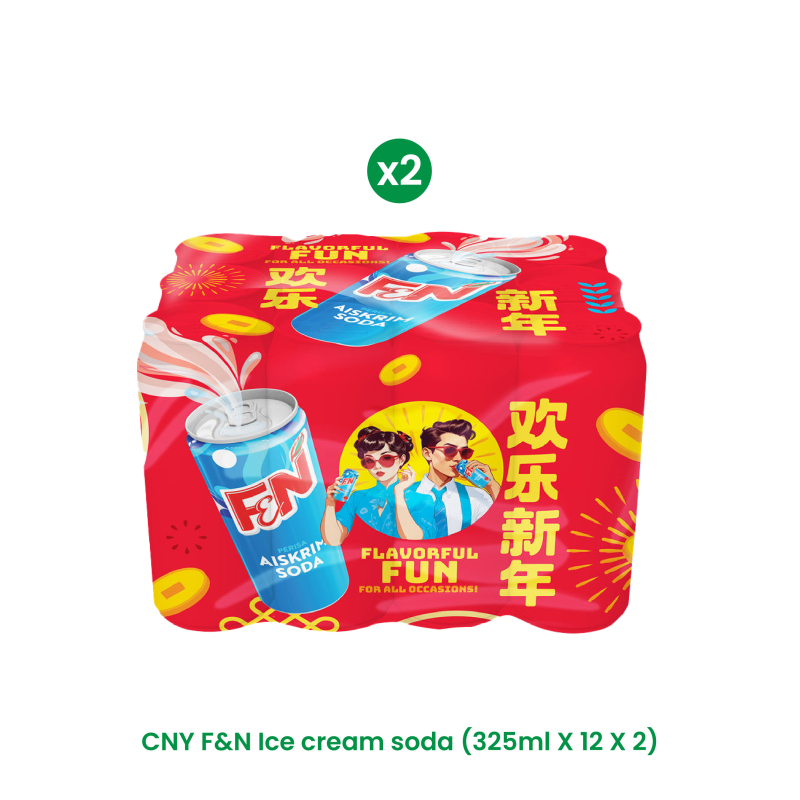 F&N Bundle-CNY F&N Ice cream soda (325ML X 12 X 2)