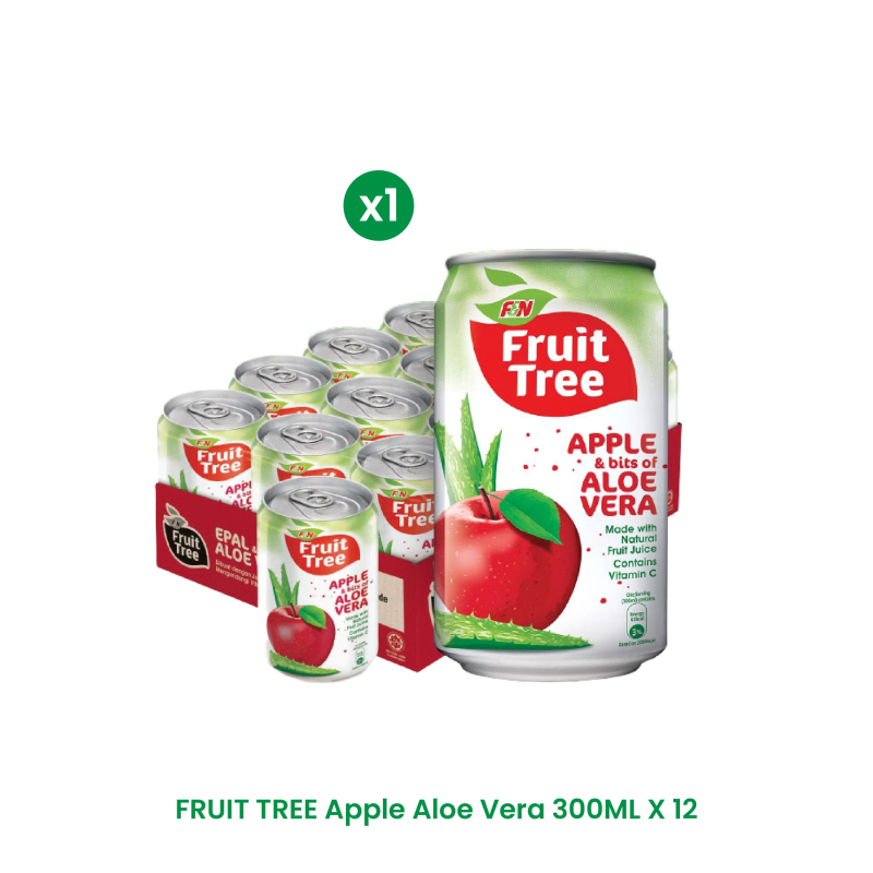 Fruit Tree Bundle-Fruit Tree APPLE Aloe Vera 300ML x 12