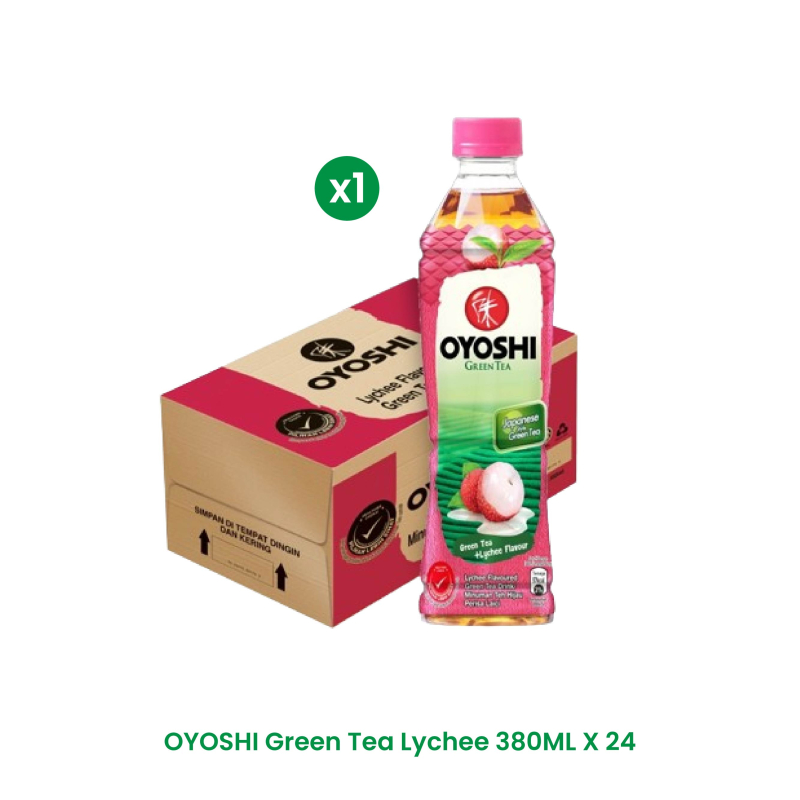 OYOSHI Bundle-OYOSHI Green Tea Lychee 380ML X 24