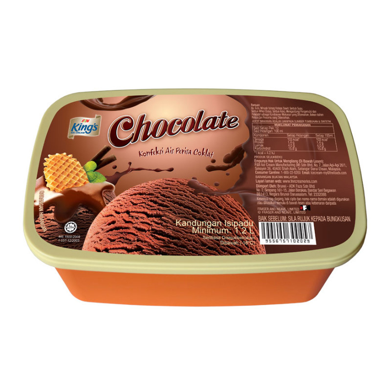 KING'S Regular Chocolate 1.2L x 6