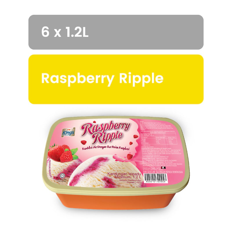 KING'S Regular Raspberry Ripple 1.2L x 6