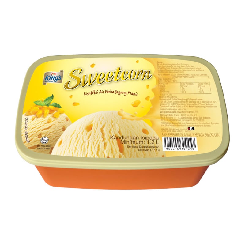 KING'S Regular Sweetcorn 1.2L x 6