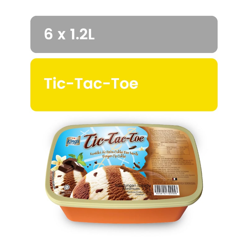 KING'S Regular Tic Tac Toe 1.2L x 6