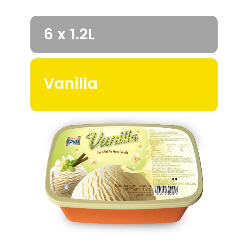KING'S Regular Vanilla 1.2L x 6