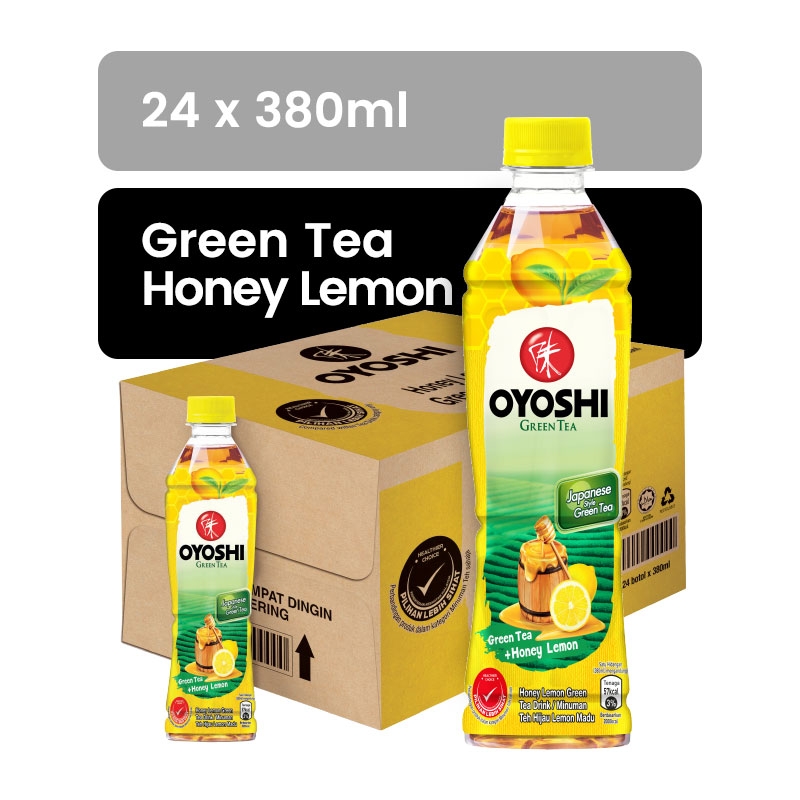 OYOSHI Green Tea Honey Lemon 380ML X 24