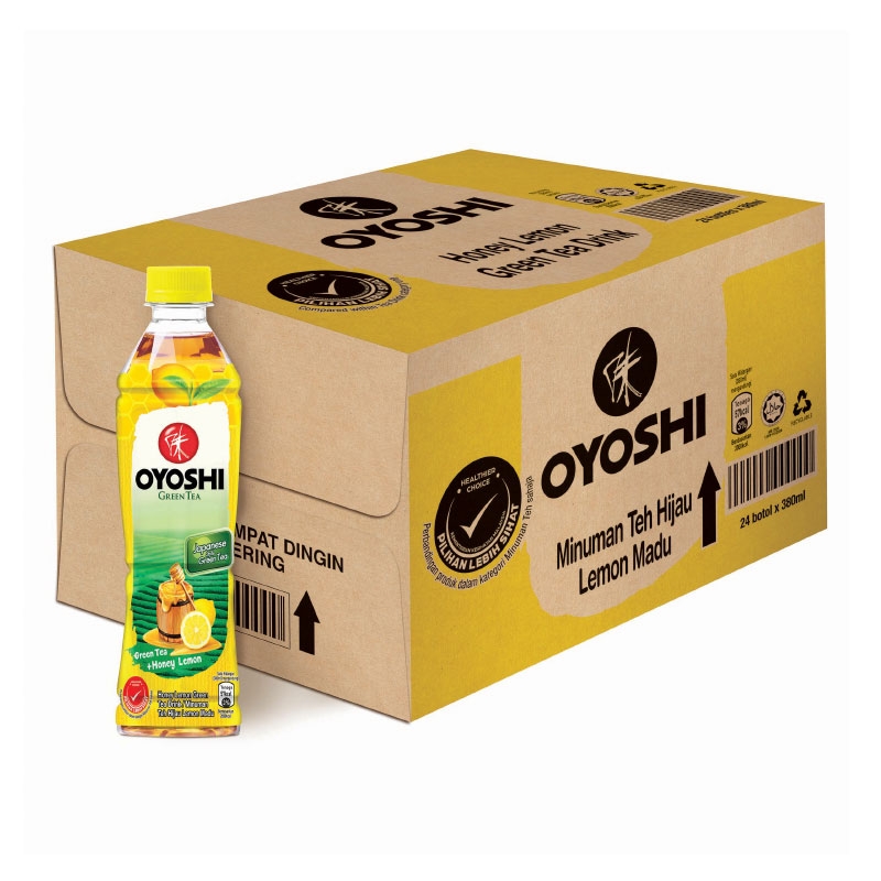 OYOSHI Green Tea Honey Lemon 380ML X 24