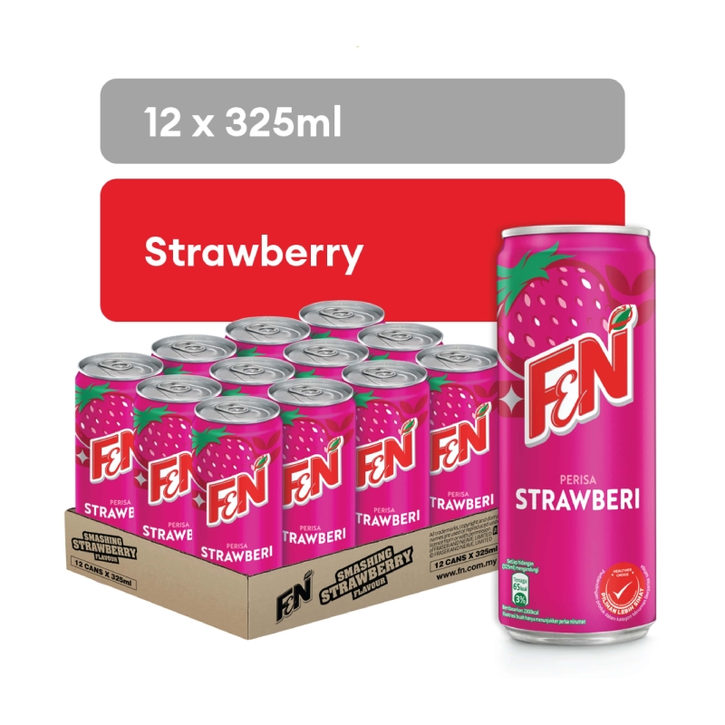 F&N Strawberry 325ML X 12