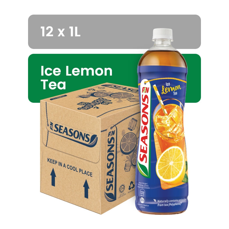 F&N SEASONS Ice Lemon Tea 1L X 12