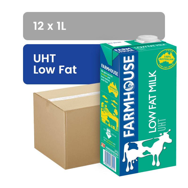 FARMHOUSE UHT Low Fat Milk 1L X 12