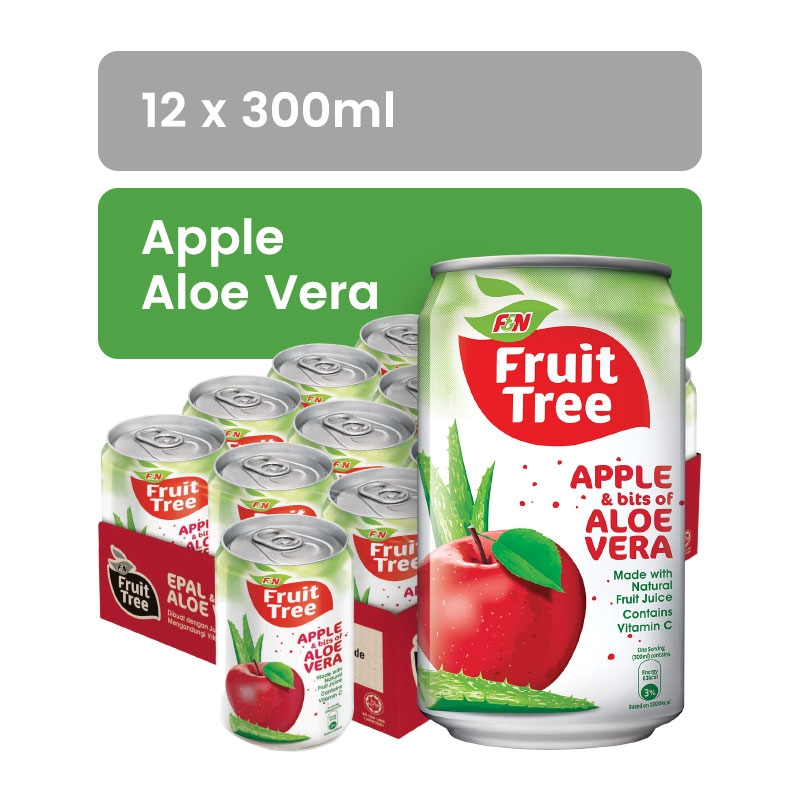 FRUIT TREE Apple Aloe Vera 300ML X 12