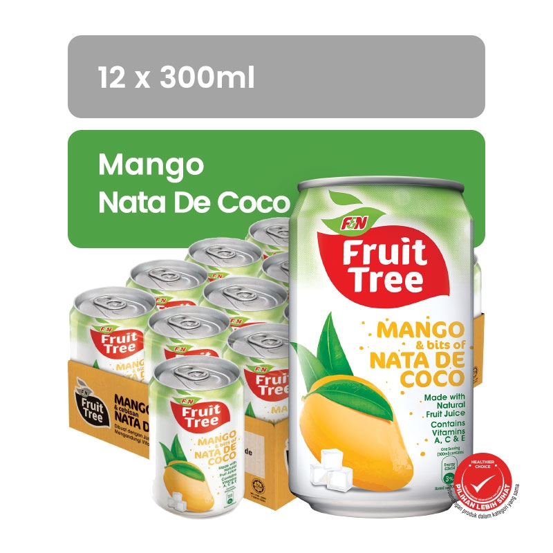 FRUIT TREE Mango Nata De Coco 300ML X 12