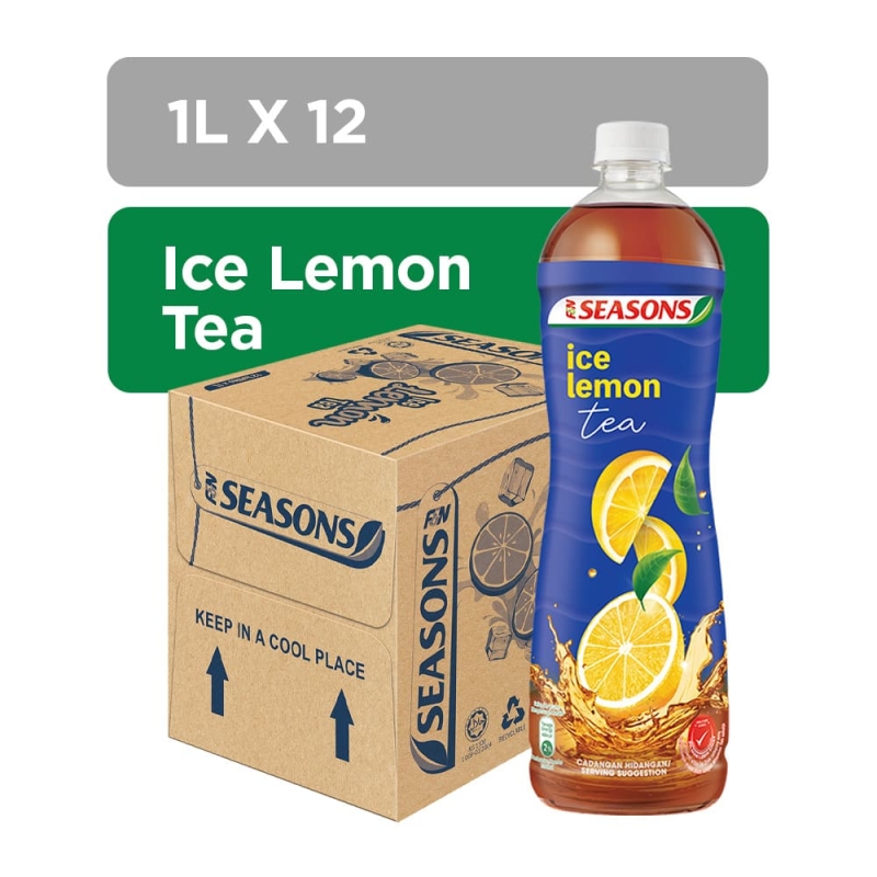 F&N SEASONS Ice Lemon Tea 1L X 12