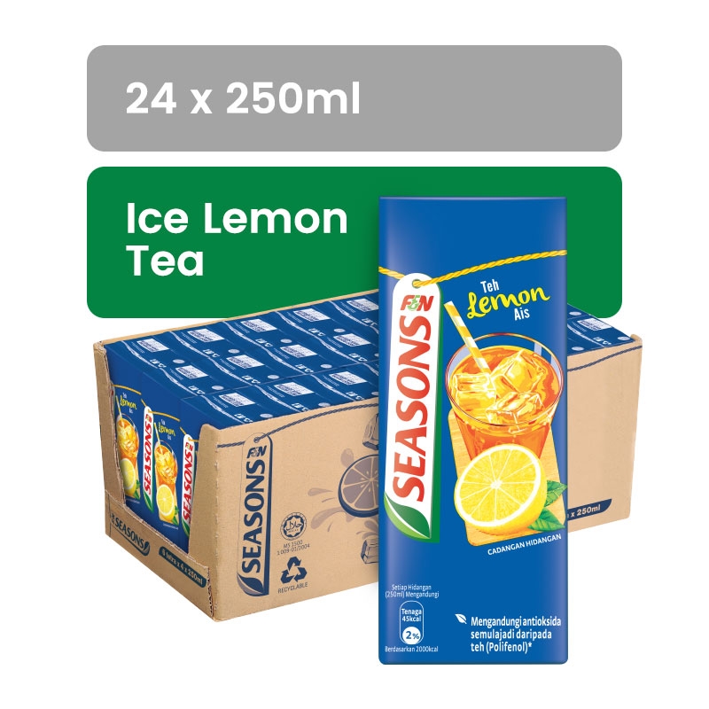 F&N SEASONS Ice Lemon Tea 250ML X 24