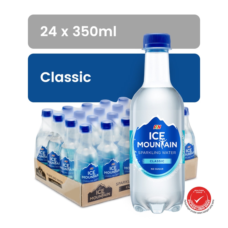 ICE MOUNTAIN Sparkling Water Classic 350ML X 24