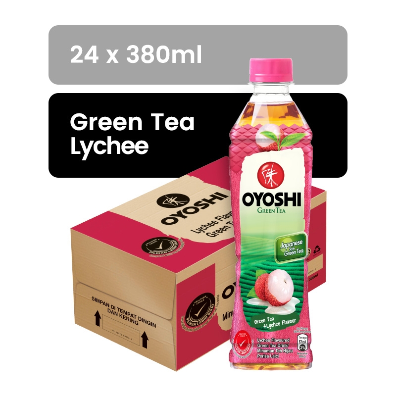 OYOSHI Green Tea Lychee 380ML X 24