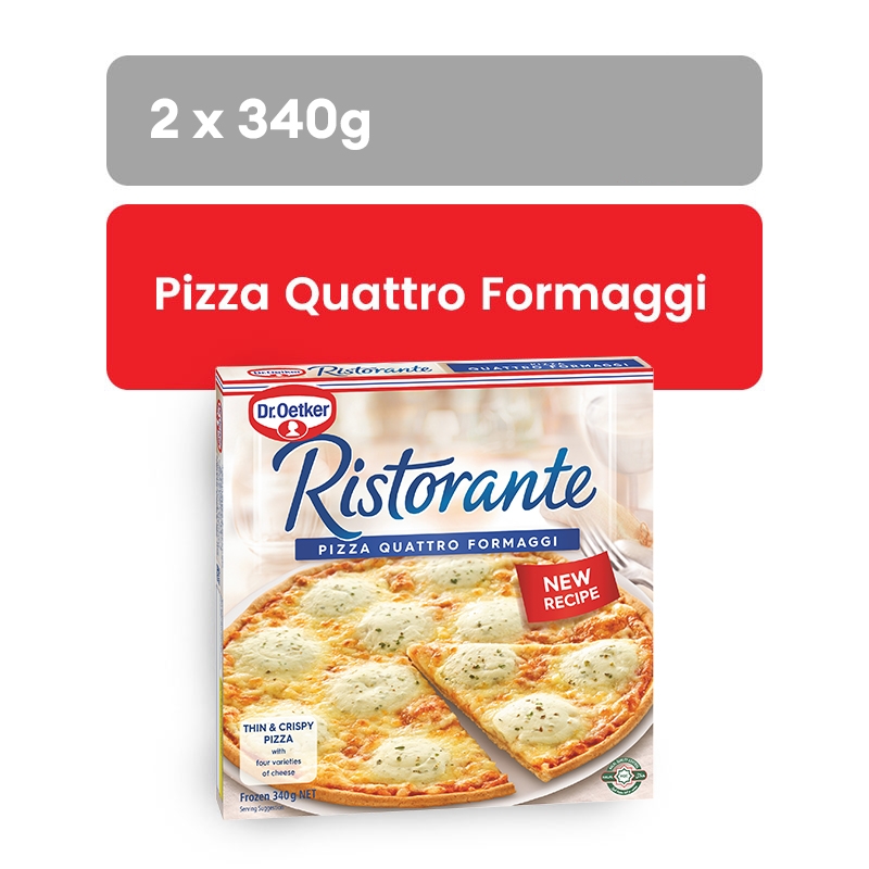DR. OETKER Combo Package  - Pizza Quattro Formaggi 340G x 2