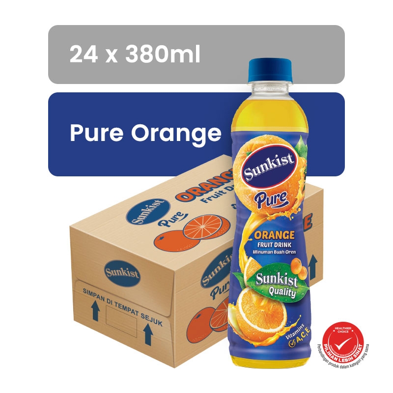 SUNKIST Pure Orange 380ML X 24