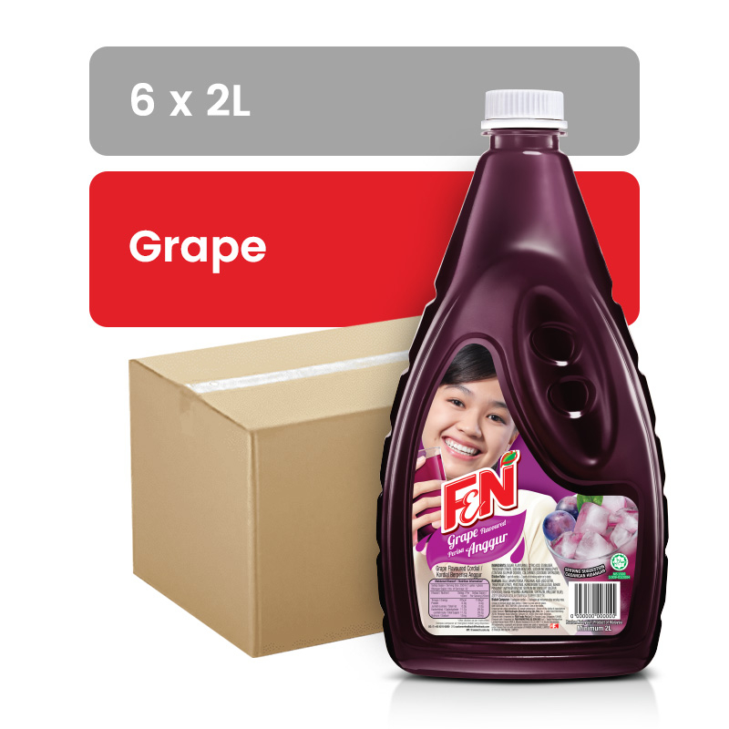 F&N Grape Cordial 2L X 6